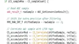 Bild 5. Code-Beispiel für die Korrelation.