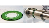  Ein RFID-Transponder mit Sensor zum Messen der Temperatur ermöglicht die Montage auf einer rotierenden Welle, um die Belastung eines Antriebs zu erfassen