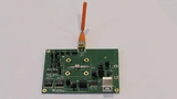 Entwicklungsmodul zum GNSS-Modul MSB1054 mit externer Antenne.