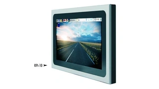 Panel-PC mit 10"-Touchdisplay zum Einbau in Fronttafeln.