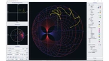 Räumliche Darstellung einer Induktiven Impedanz mit dem 3D Smith Chart Tool.