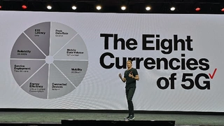 Mit »den 8 Währungen von 5G« will Vestberg seine Kunden für die fünfte Mobilfunkgeneration begeistern.