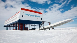 Die deutsche Forschungsstation Neumayer-Station III in der Antarktis.