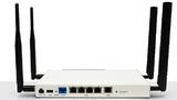 Der Router mit LTE-Funkmodem 6350-SR06 von Digi International verfügt über zwei Dipol-Antennen für Mobilfunkdaten und über zwei Dipol-Antennen für WiFi nach 802.11b/g/n