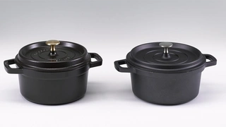 Gusseiserner Bräter Staub Cocotte von Zwilling J.A. Henckels im Original und als Fälschung