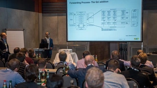 Dr. Rageev Roy und Michael Johnston von NXP gaben tiefreichende Einblicke in Time Sensitive Networking und Security.
