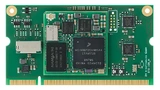 Modul auf Modul: Das LGA-System-on-Module ist hier auf ein SODIMM aufgelötet. Auf das Standard-Trägerboard gesteckt, kann sofort mit der Software-Entwicklung begonnen werden, bevor ein anwendungsspezifisches Trägerboard fertig ist