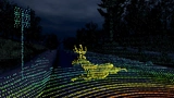 Bild 5: Das Scanning-LiDAR-System löst einen Elch auf