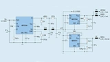 Schaltung mit den drei 2,5-V-Versorgungspegeln eines traditionellen Systems mit Schaltreglern und LDOs für den AD9625.