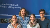 Das DrinkMate-Team: Anna Kutsch, Tim Cammerer, Kathrin König und Valentin Czisch.