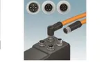 Bild 3. Beispiel aus der Antriebstechnik: Zur Stromversorgung eines kompakten Motors kommen die M12-Power-Codierungen K, M und S zum Einsatz.