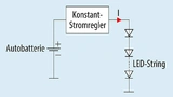 Blockschaltung eines einstufigen LED-Treibers