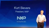 NXP-President Kurt Sievers eröffnet die NXP connects 2019 in Santa Clara.
