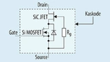 Kaskodenkonfiguration eines Si-MOSFET und SiC-JFET