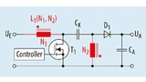 Vereinfachte Schaltung eines SEPIC- DC/DC-Wandlers