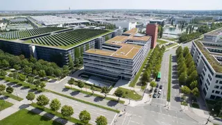 Die Messestadt Riem ist eines der jüngsten Quartiere Münchens, multikulturell und ein Ort der Innovationen. Sie befindet sich komplett auf dem Gelände des 1992 stillgelegten Flughafens München-Riem und beinhaltet heute neben einem Wohnviertel die Neu