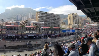 Blick auf die Rennstrecke in Monaco