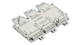 Typisches Modul der HybridPACK Drive-Familie – hier das FS770R08A6P2B Drive Wave. Alle Si-IGBT-Familienmitglieder haben die gleiche Gehäuseoberfläche