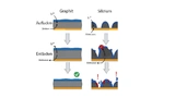 The solid/liquid interface on graphite electrodes