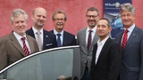 Gruppenbild mit den neuen Gesellschaftern des Forschungszentrums Virtual Vehicle in Graz.