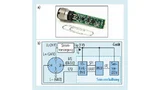Ein intelligenter Näherungssensor mit IO-Link. Die blaue Umrandung kennzeichnet alle Elemente der „Sensorschaltung“, die schwarze Umrandung den gesamten Sensor