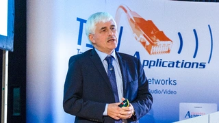 Harald Zweck von Infineon brachte den Teilnehmern das Automotive TSN Profile IEEE P802.1DG näher. 