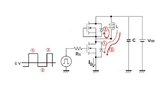 Abbildung 5. Der Strom folgt den angegebenen Richtungspfeilen - mit MOSFETs als DUTs.