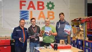 Von links nach rechts: Claus Kuch, Alexander Rottenwöhrer, Britta Feldner und Max Gröning.