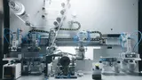 Blick in eine Hochschul-Versuchsfertigung für Lithium-Ionen-Zellen.