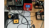 Funktionstest der RS Lötstation mit einer Löttemperatur von 350°C.