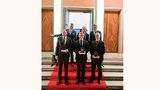 Die Gewinner des Applied Photonics Awards 2019 zusammen mit Andreas Tünnermann (Institutsleiter Fraunhofer IOF)