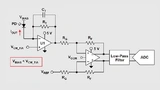 Analoge Eingangsstufe zur Verstärkung der Signale einer Photodiode mit negativer Vorspannung an der Anode