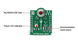 Bild 6: Das MIKROE-1362 IrThermo Click-Board kann verwendet werden, um mit der Entwicklung des MLX9016-Sensors von Maxim Integrated zu beginnen. 
