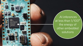 KI-Beschleuniger-Mikrocontroller für batteriebetriebene Geräte MAX78000 von Maxim Integrated