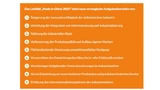 Die 9 strategischen Aufgabenbereiche im Rahmen des Leitbilds »Made in China 2025«.