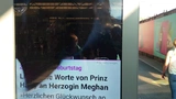 Durch Sonneneinstrahlung überhitztes E-Signage-Display.