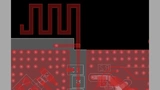Layout der PCB-Antenne, die optimiert werden soll.