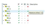 So wird der Mutation Score in TESSY dargestellt