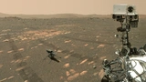 Das Bild der US-Raumfahrtbehörde Nasa zeigt den US-Rover »Perseverance« (rechts neben dem Mini-Hubschrauber »Ingenuity« auf dem Mars. Das Bild hat der Nasa-Rover geschossen. 
