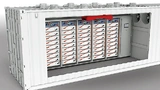  Typisches Energiespeichersystems – vom Speichermodul im Rack bis zum Gesamtsystem mit seinen externen Schnittstellen