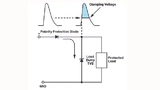 Eine zusätzliche Seriendiode schützt vor Verpolung. Allerdings kann der Spannungsabfall an der Diode in Hochstromsystemen ein Problem darstellen