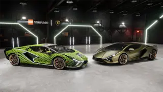 Automobili Lamborghini hat in Zusammenarbeit mit LEGO® eine lebensgroße Nachbildung des Lamborghini Sián FKP 37 mit über 400.000 LEGO-Technic-Elementen gebaut.