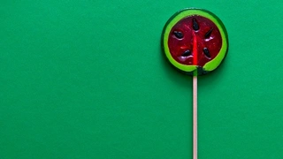 Lutscher in Melonenform (Symbolbild)