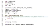 Beispiel für Unterdrückungsinformationen, die in Form eines Kommentars direkt zum Quellcode hinzugefügt wurden