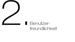 2. Benutzerfreundlichkeit