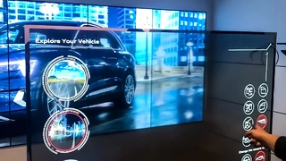 Transparentes OLED im Großformat
