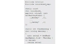 Listing. Nativer Code mit Referenzierung der STL-Bibliothek (#include-Anweisung an den Compiler)