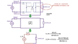 Thevenin equivalent circuit transformation. 