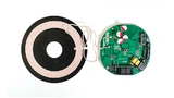 Senderschaltung und -spule eines kontaktlosen Akkuladegeräts (Wireless Charger) von Eggtronic auf Basis der E2Watt-Technik