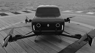 Die Neuinterpretation des Renault 4 als schwebender AIR4 lässt sämtliche Codes des klassischen Automobils hinter sich.